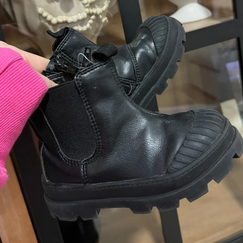 H&M kids chelsea boots doc marteens toddler baby girl ankle faux leather